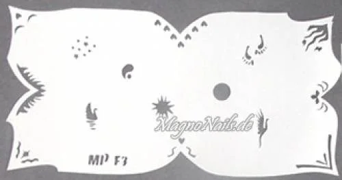 Nageldesign Nailart Nail Art Airbrush Schablone viele Designs