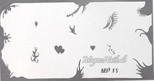 Nageldesign Nailart Nail Art Airbrush Schablone viele Designs