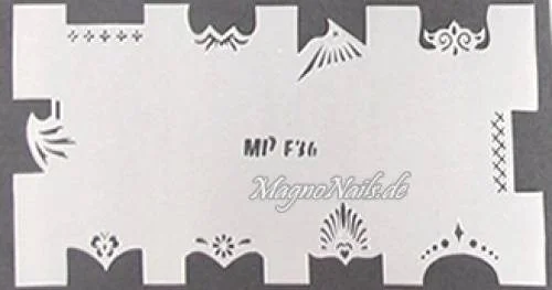 Nageldesign Nailart Nail Art Airbrush Schablone viele Designs