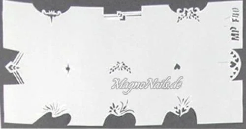 Nageldesign Nailart Nail Art Airbrush Schablone viele Designs