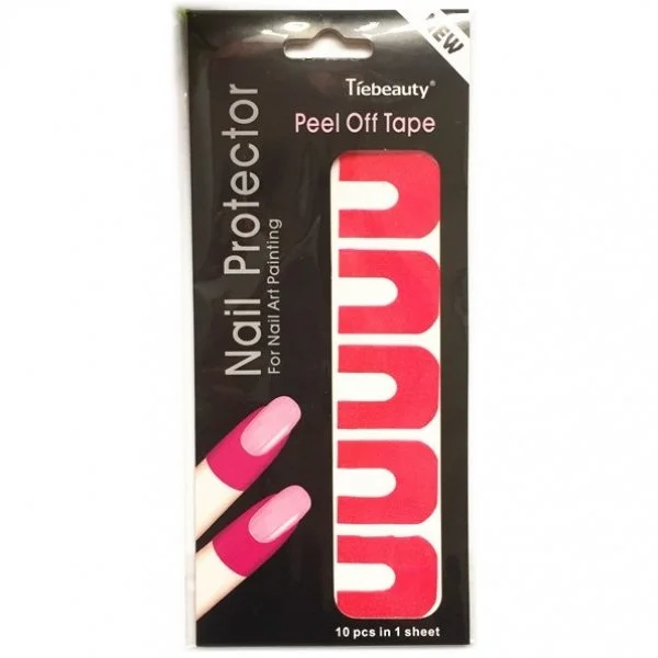 Nail Protector Hautschutz-Folien - Doppelpack pink
