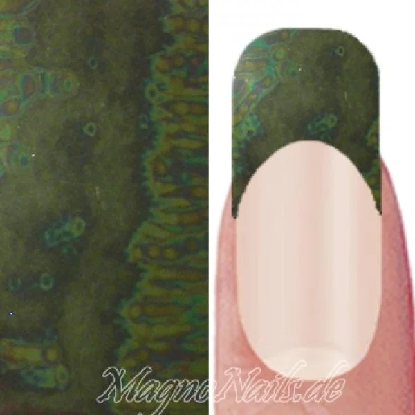 Nail Art Transfer Folie 0,45m - Nail Foil - Green Swirl Nailart Nails Nägel Schmuck TransferFolie Nagelfolie Nageldesign