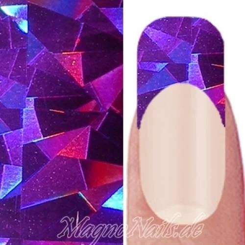 Nail Art Transfer Folie 1,5m - Nail Foil - Fuchsia Fantasy Nagelfolie Nageldesign Folie Tranferfolie Nailart