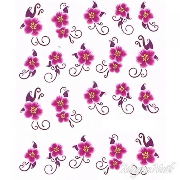 2D Nail Art One Stoke Sticker