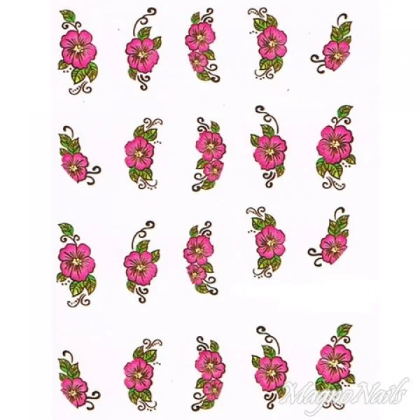 2D Nail Art One Stoke Sticker