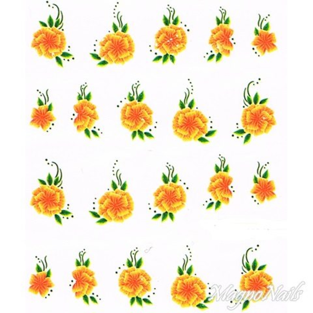 2D Nail Art One Stoke Sticker