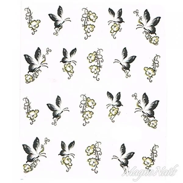 2D Nail Art One Stoke Sticker