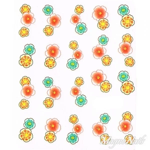 2D Nail Art One Stoke Sticker