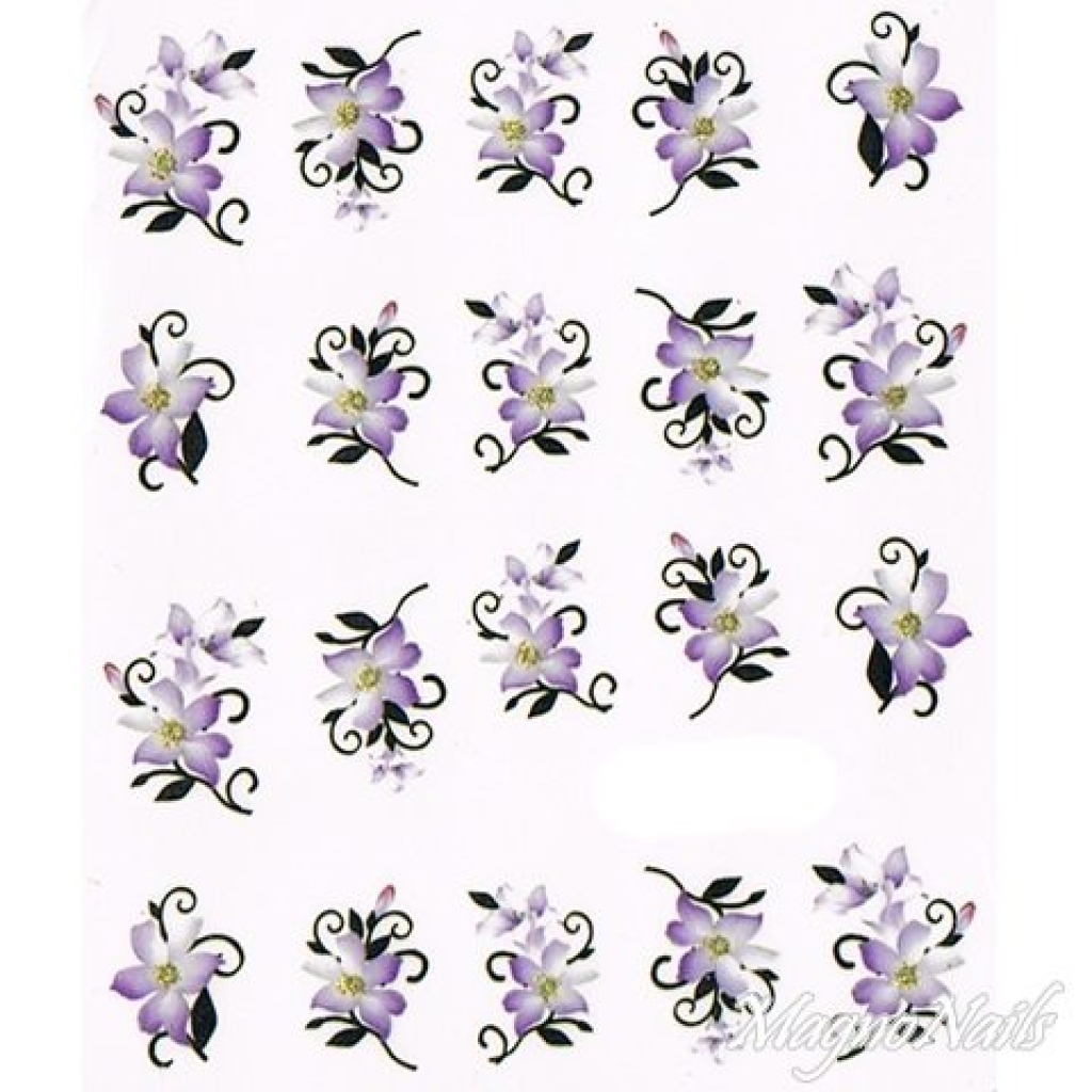 2D Nail Art One Stoke Sticker