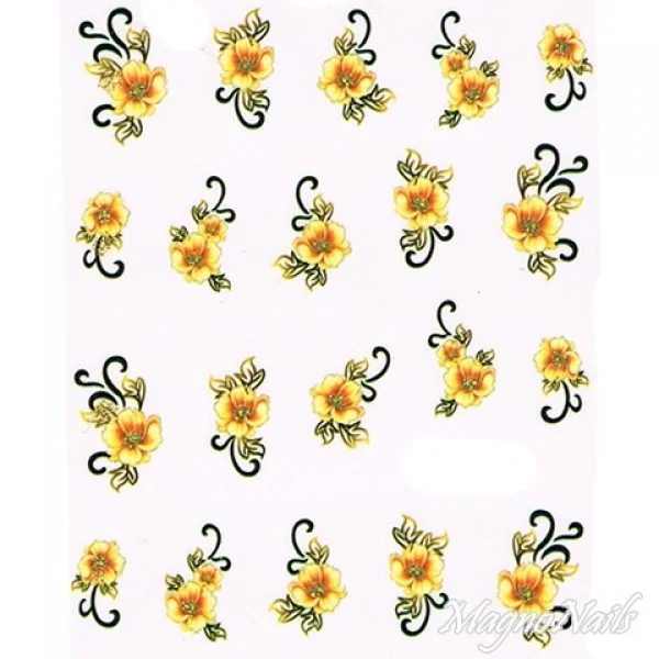 2D Nail Art One Stoke Sticker