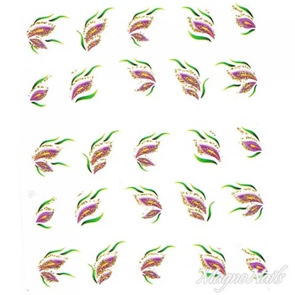 2D Nail Art One Stoke Sticker