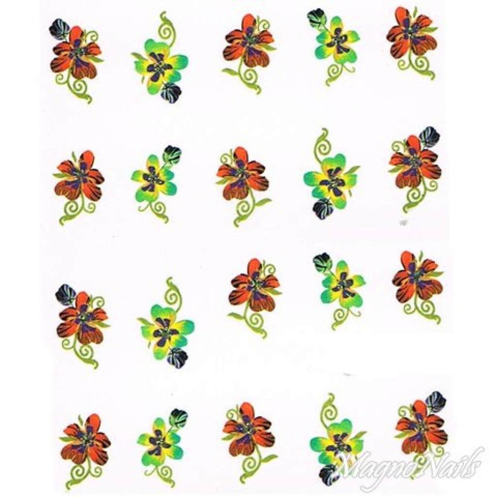 2D Nail Art One Stoke Sticker