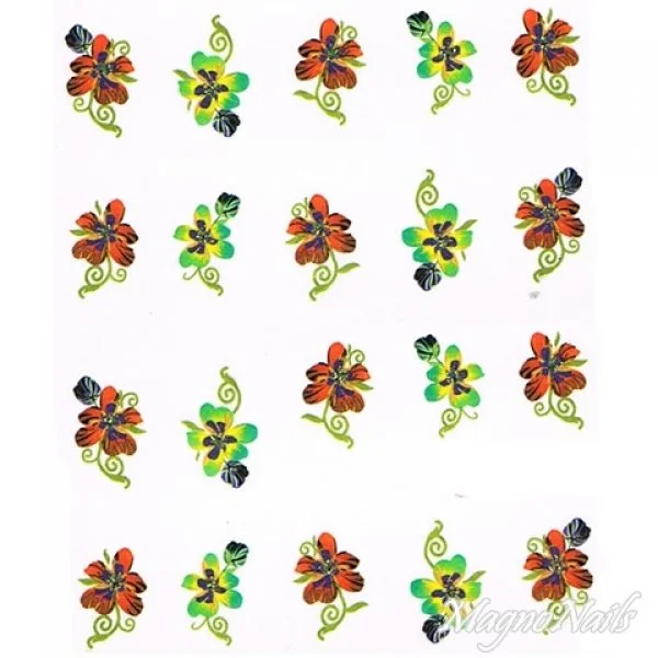 2D Nail Art One Stoke Sticker