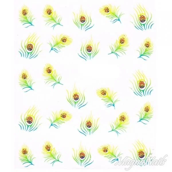 2D Nail Art One Stoke Sticker