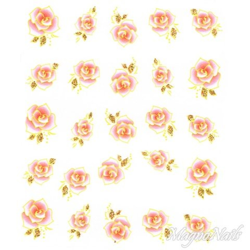 2D Nail Art One Stoke Sticker