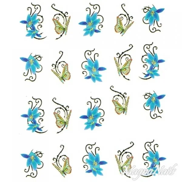 2D Nail Art One Stoke Sticker