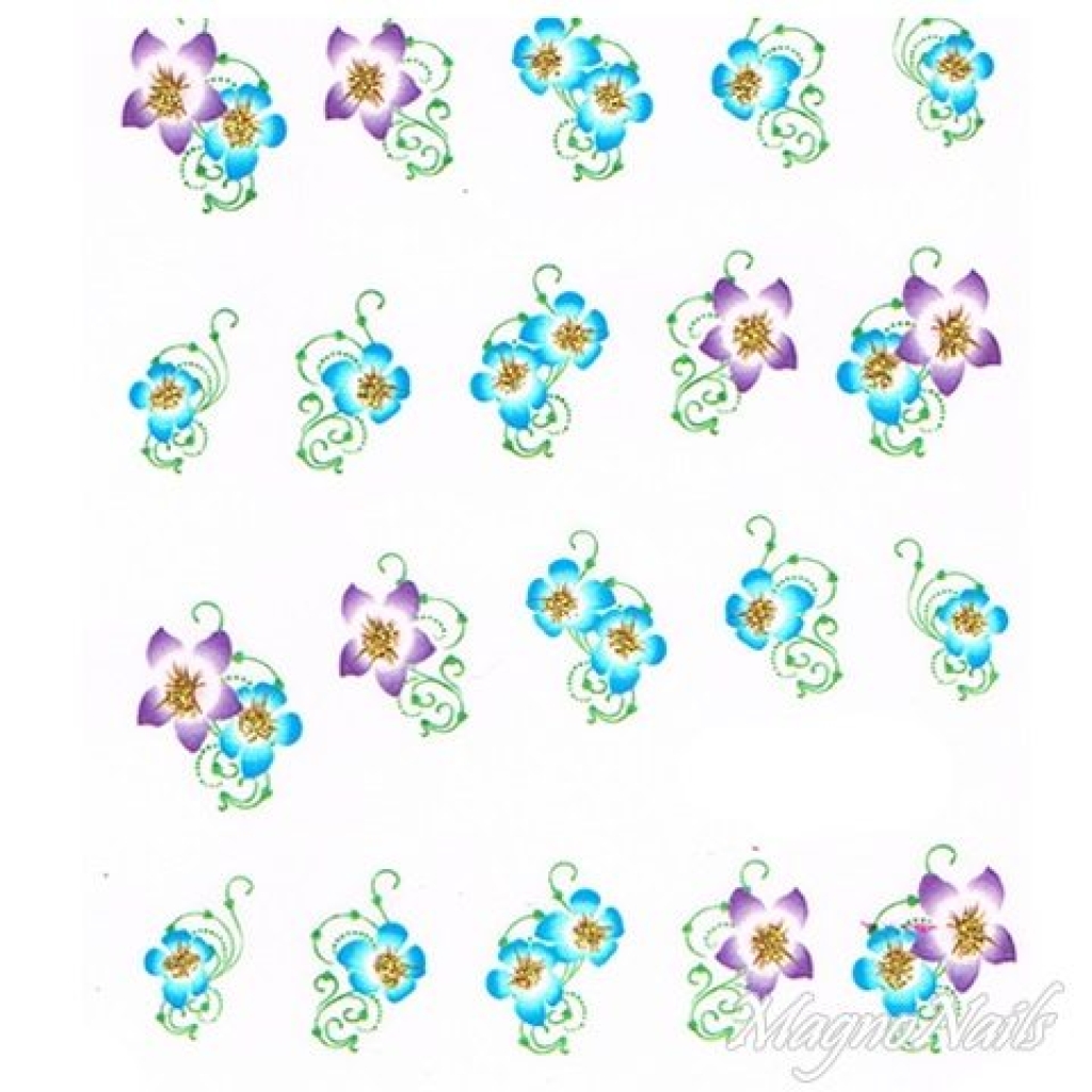2D Nail Art One Stoke Sticker