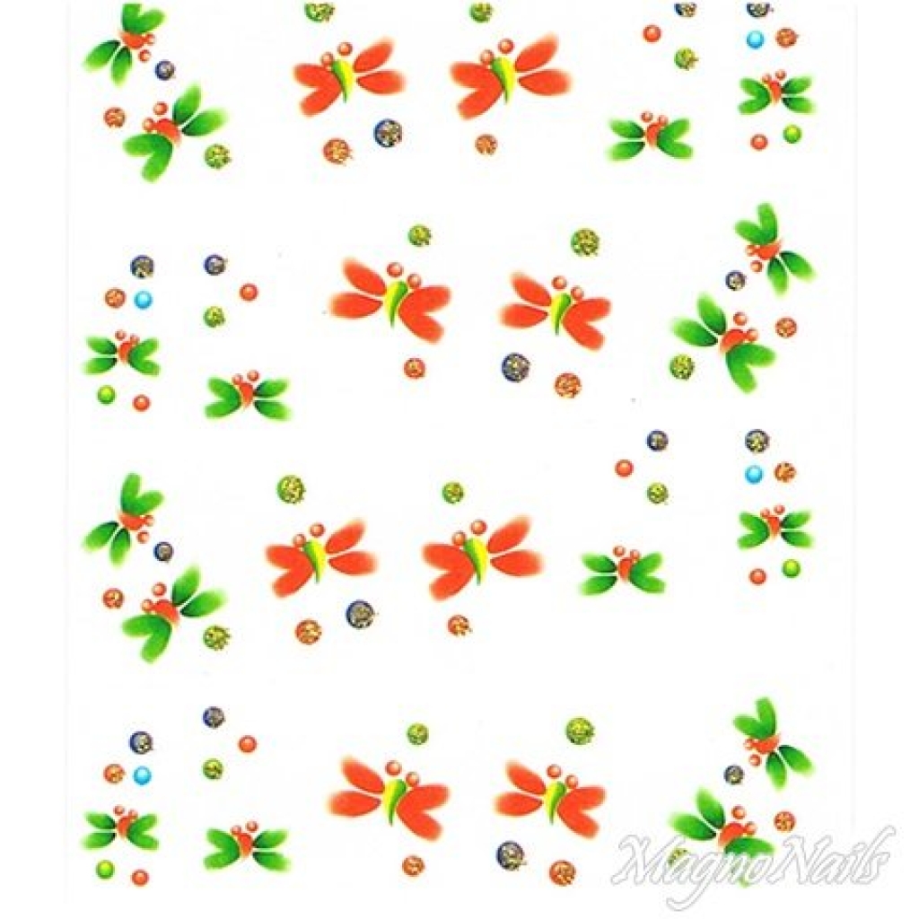 2D Nail Art One Stoke Sticker