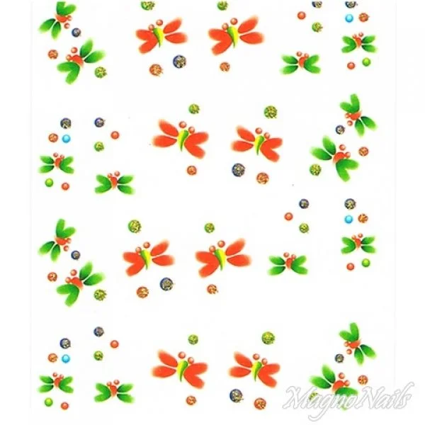 2D Nail Art One Stoke Sticker