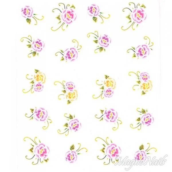 2D Nail Art One Stoke Sticker