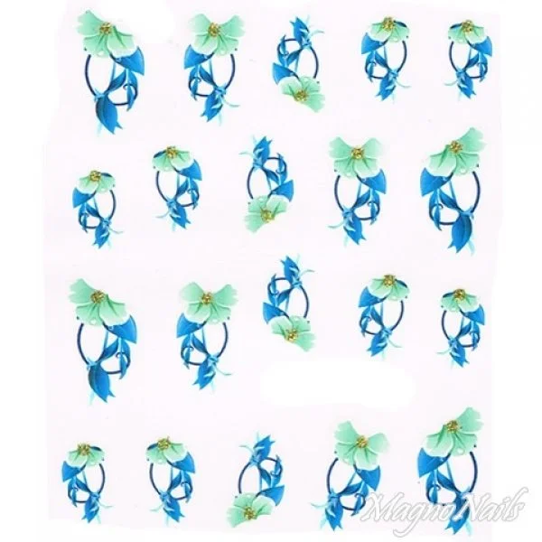 2D Nail Art One Stoke Sticker