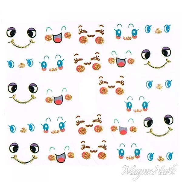 2D Nail Art One Stoke Sticker