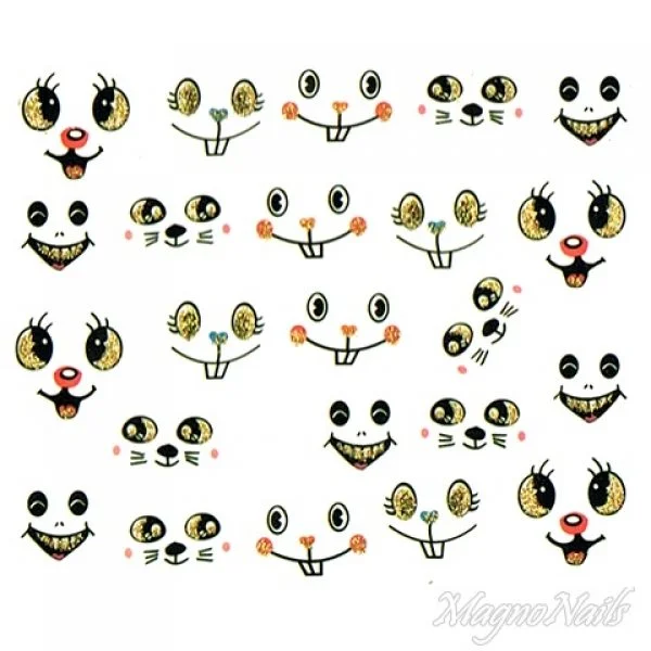 2D Nail Art One Stoke Sticker