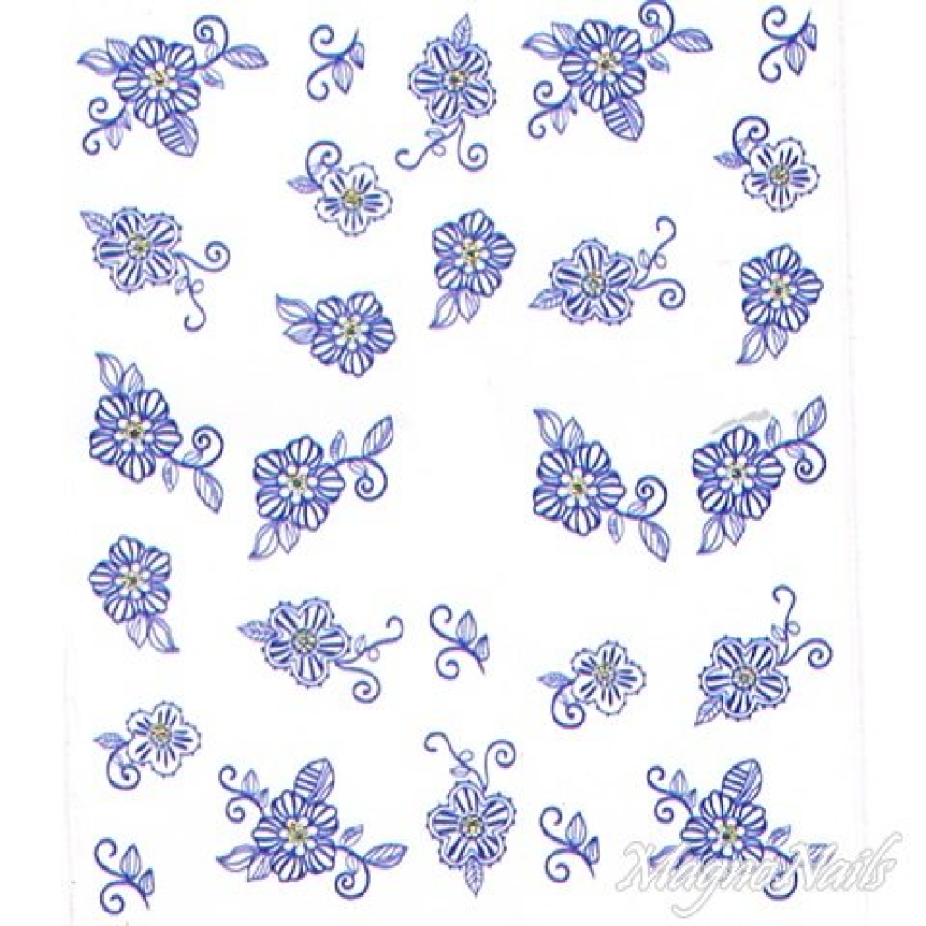 2D Nail Art One Stoke Sticker