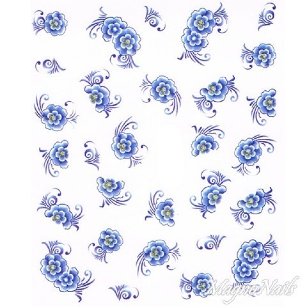 2D Nail Art One Stoke Sticker