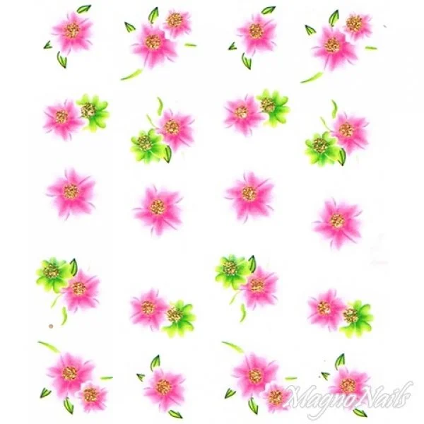 2D Nail Art One Stoke Sticker