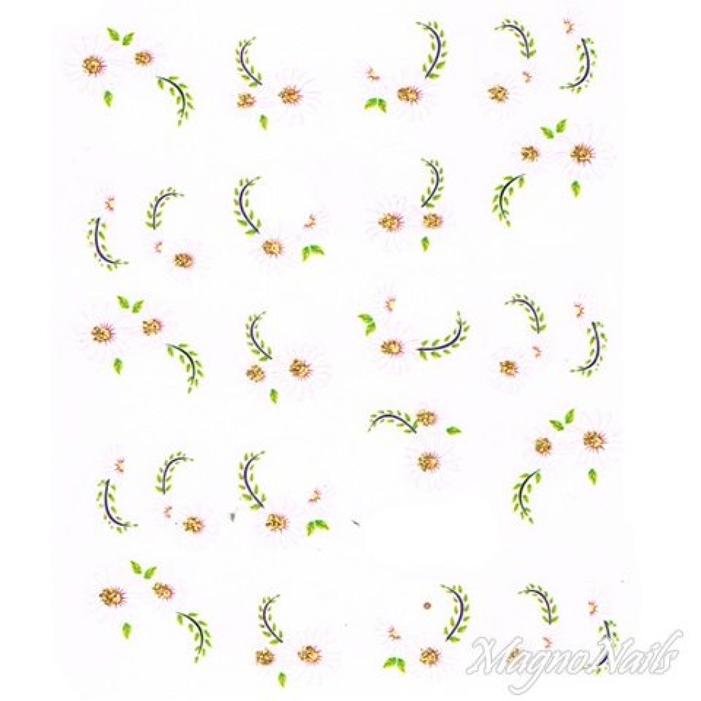2D Nail Art One Stoke Sticker
