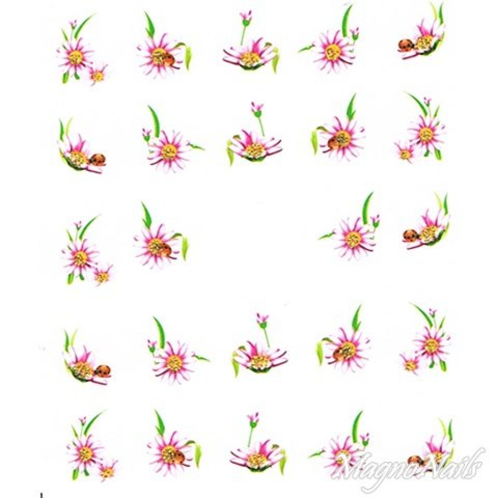 2D Nail Art One Stoke Sticker