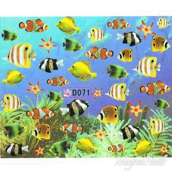 2D Nail Art One Stoke Sticker