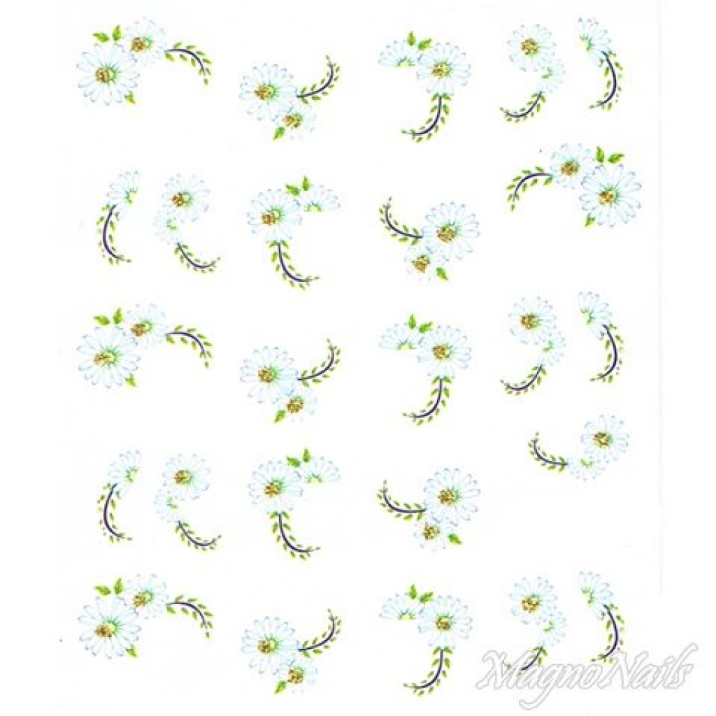2D Nail Art One Stoke Sticker