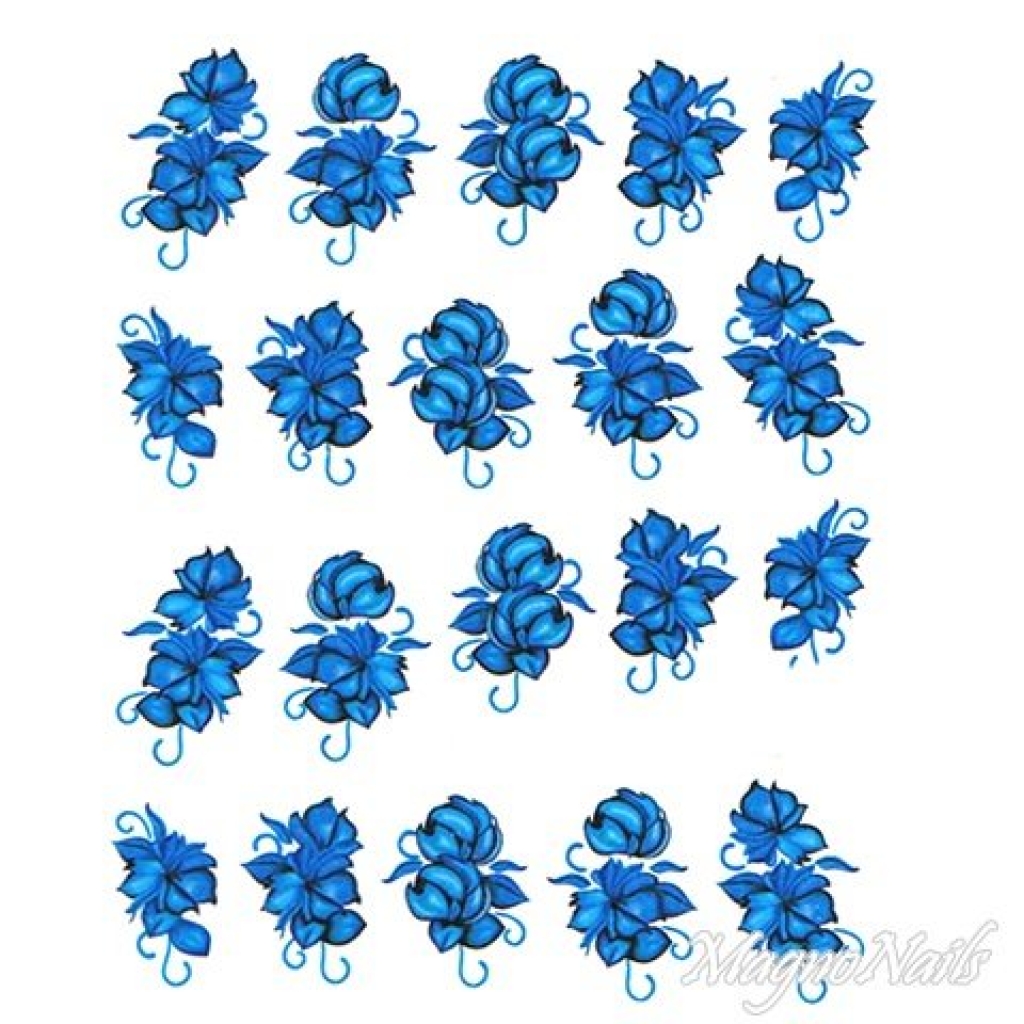 2D Nail Art One Stoke Sticker