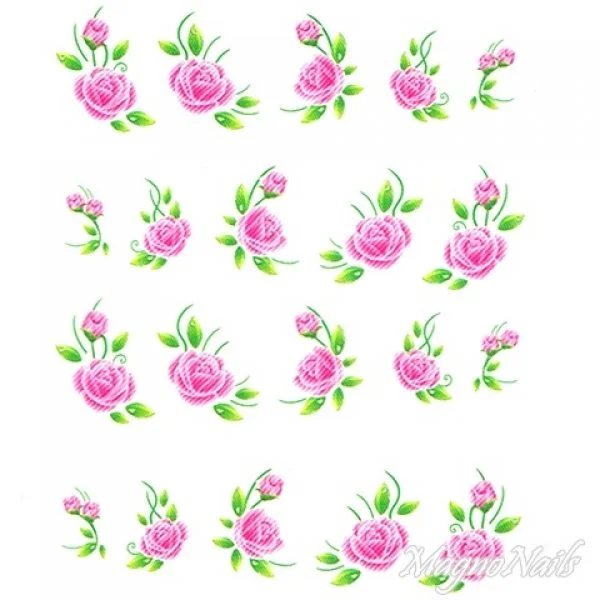 2D Nail Art One Stoke Sticker