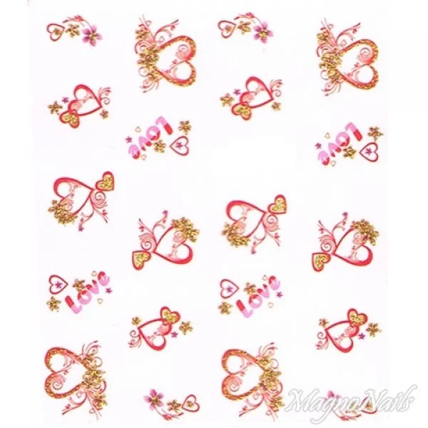 2D Nail Art One Stoke Sticker