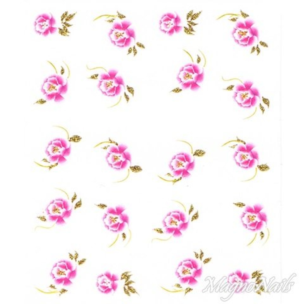 2D Nail Art One Stoke Sticker