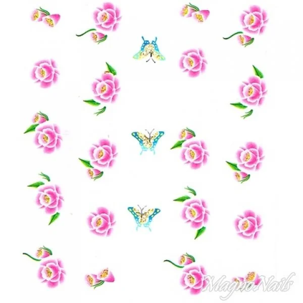 2D Nail Art One Stoke Sticker