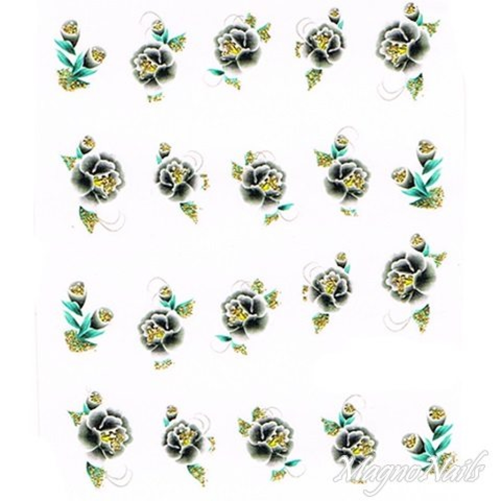 2D Nail Art One Stoke Sticker