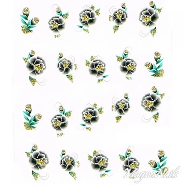 2D Nail Art One Stoke Sticker