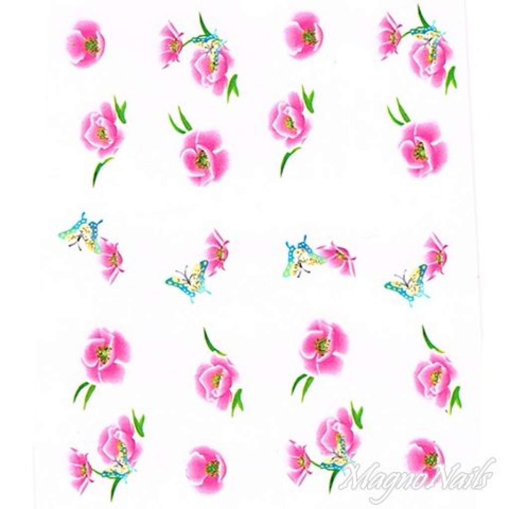 2D Nail Art One Stoke Sticker