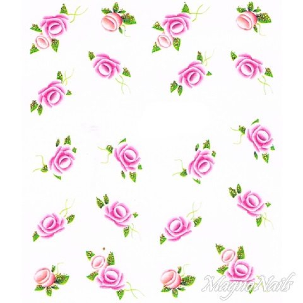2D Nail Art One Stoke Sticker