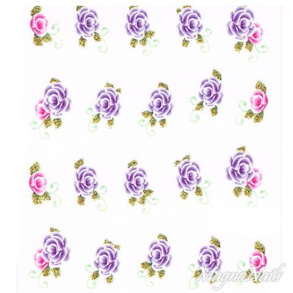 2D Nail Art One Stoke Sticker