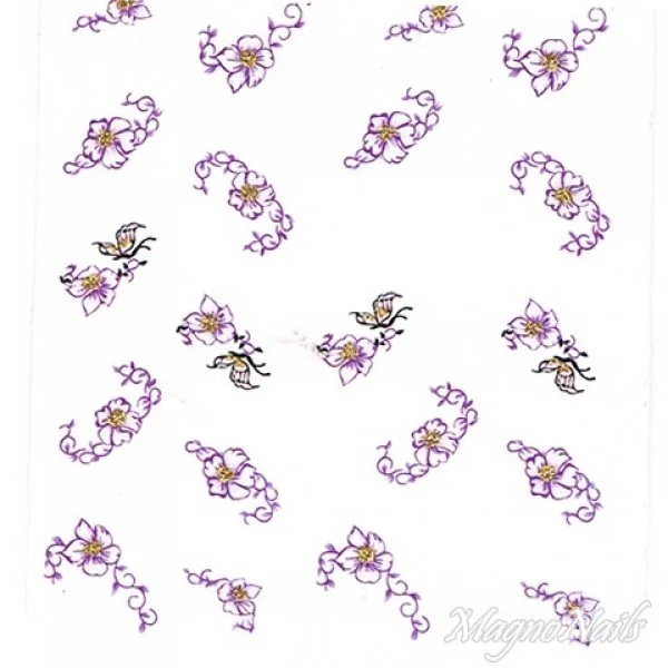 2D Nail Art One Stoke Sticker