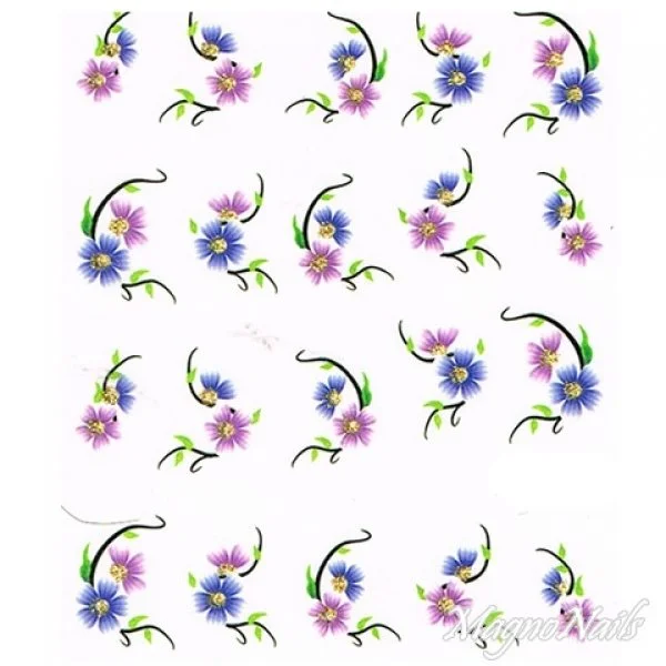 2D Nail Art One Stoke Sticker