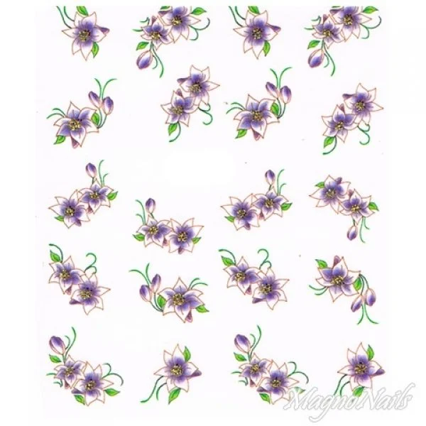 2D Nail Art One Stoke Sticker