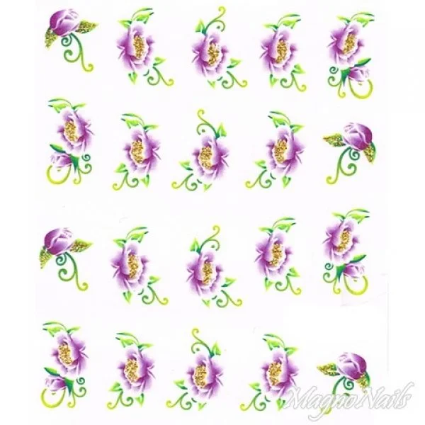 2D Nail Art One Stoke Sticker