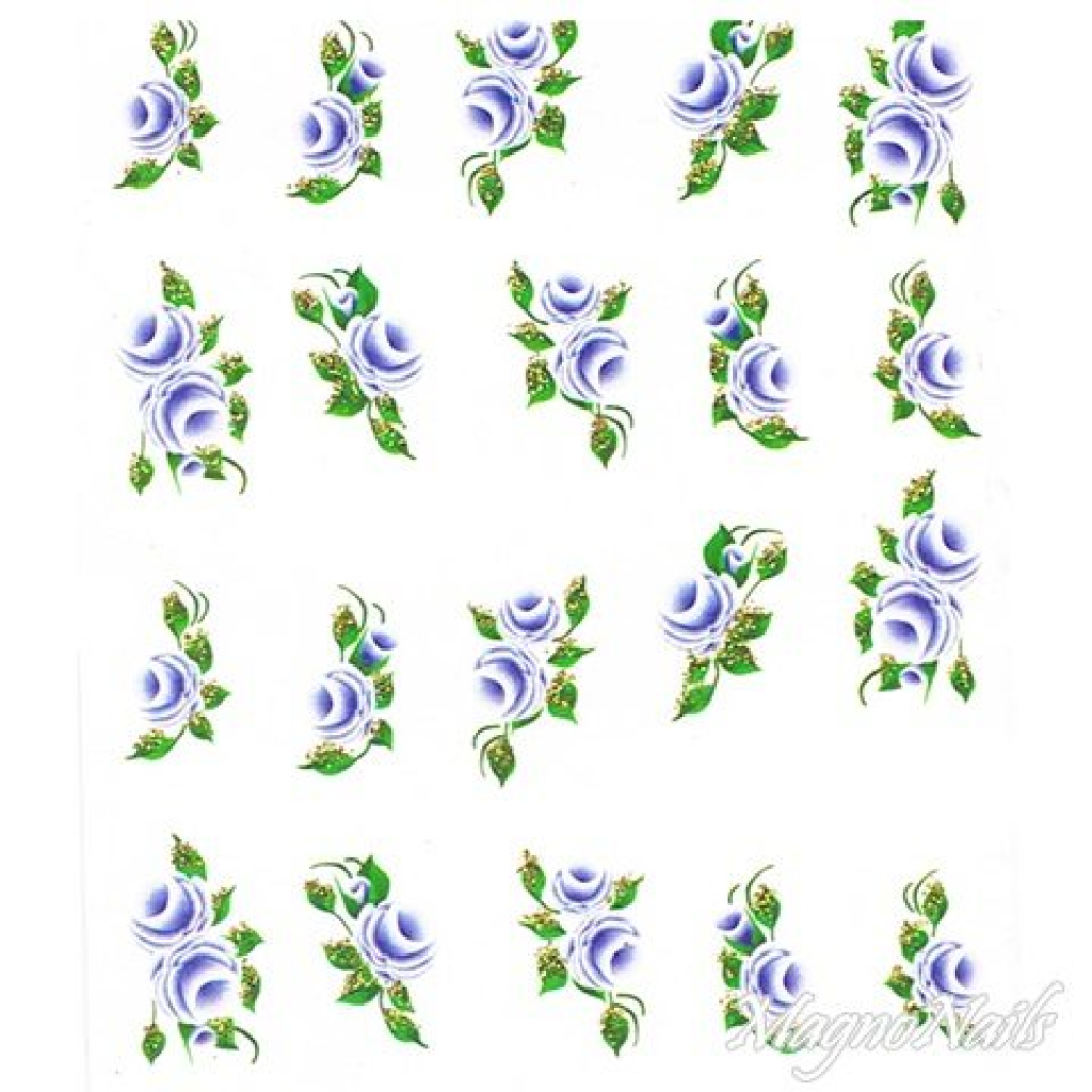 2D Nail Art One Stoke Sticker
