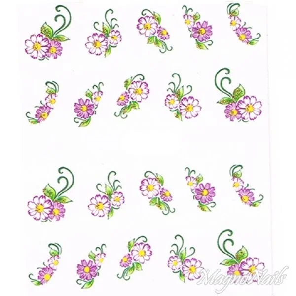 2D Nail Art One Stoke Sticker